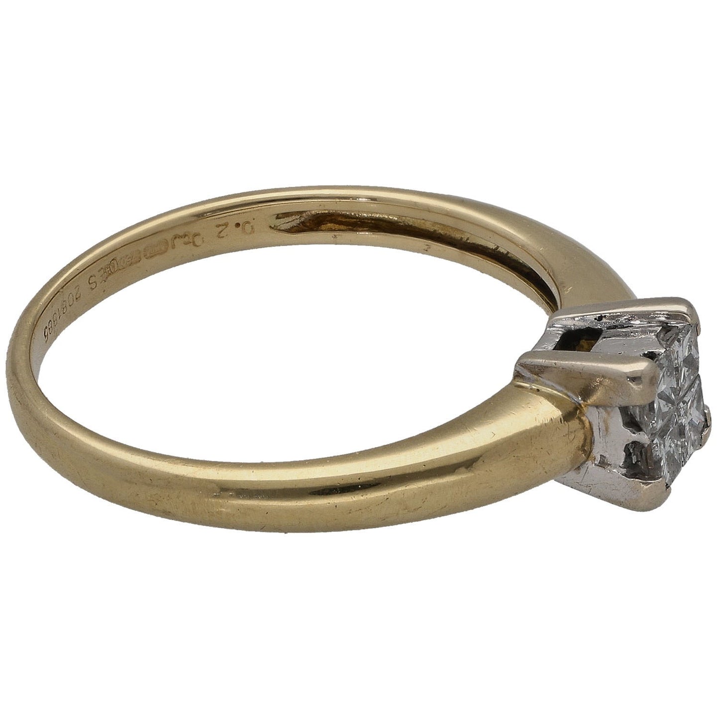 18ct Gold 0.20ct Diamond Dress/Cocktail Ring Size N