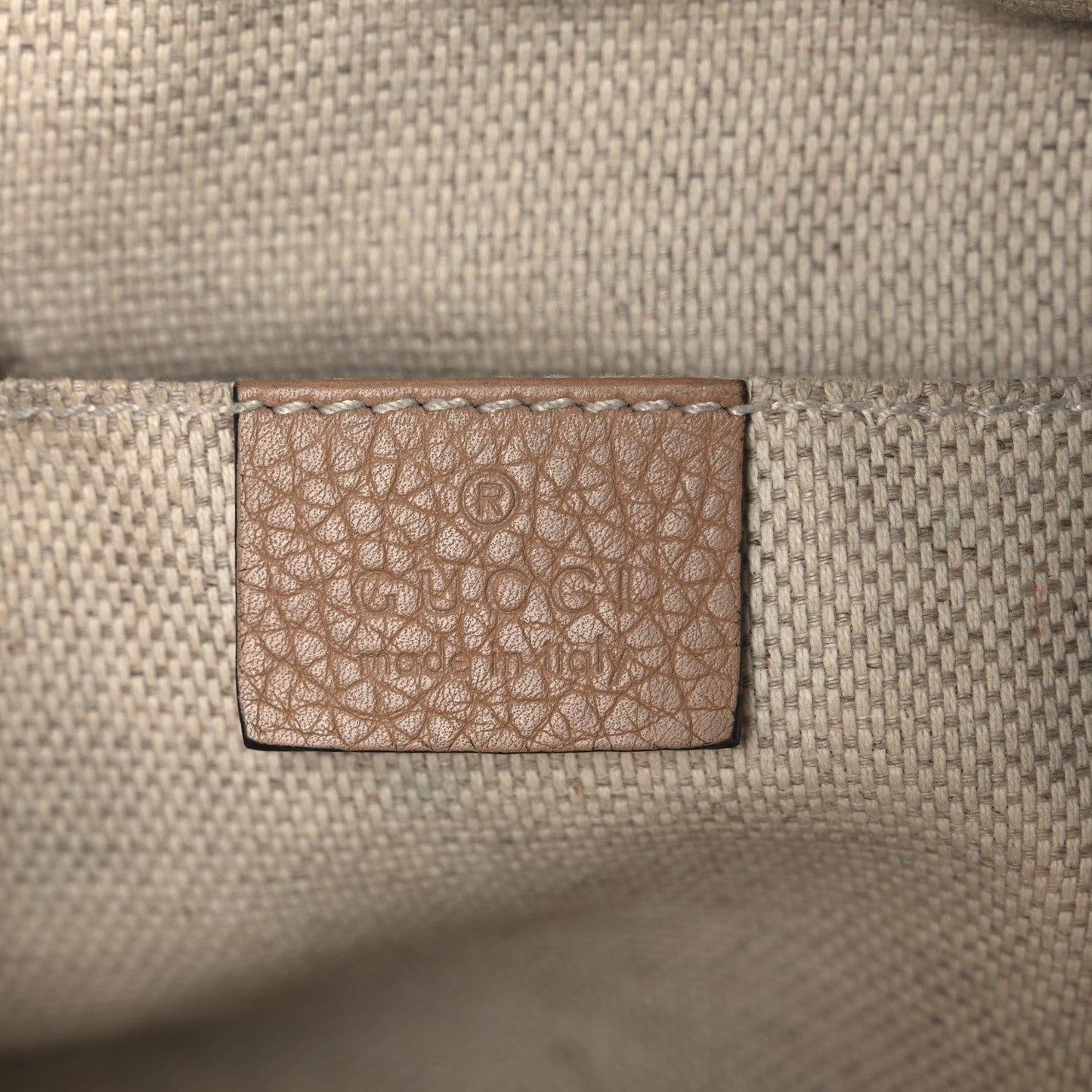 Gucci Soho Disco Pebbled Calfskin Leather Bag - Camelia