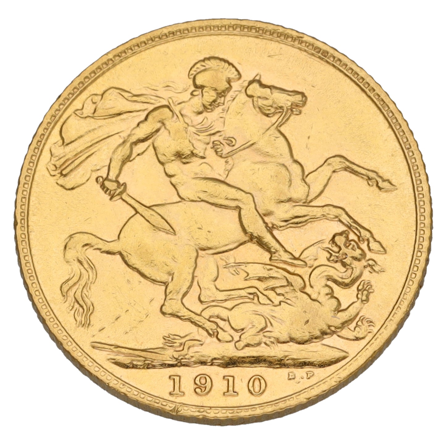 22ct Gold King Edward VII Full Sovereign Coin 1910