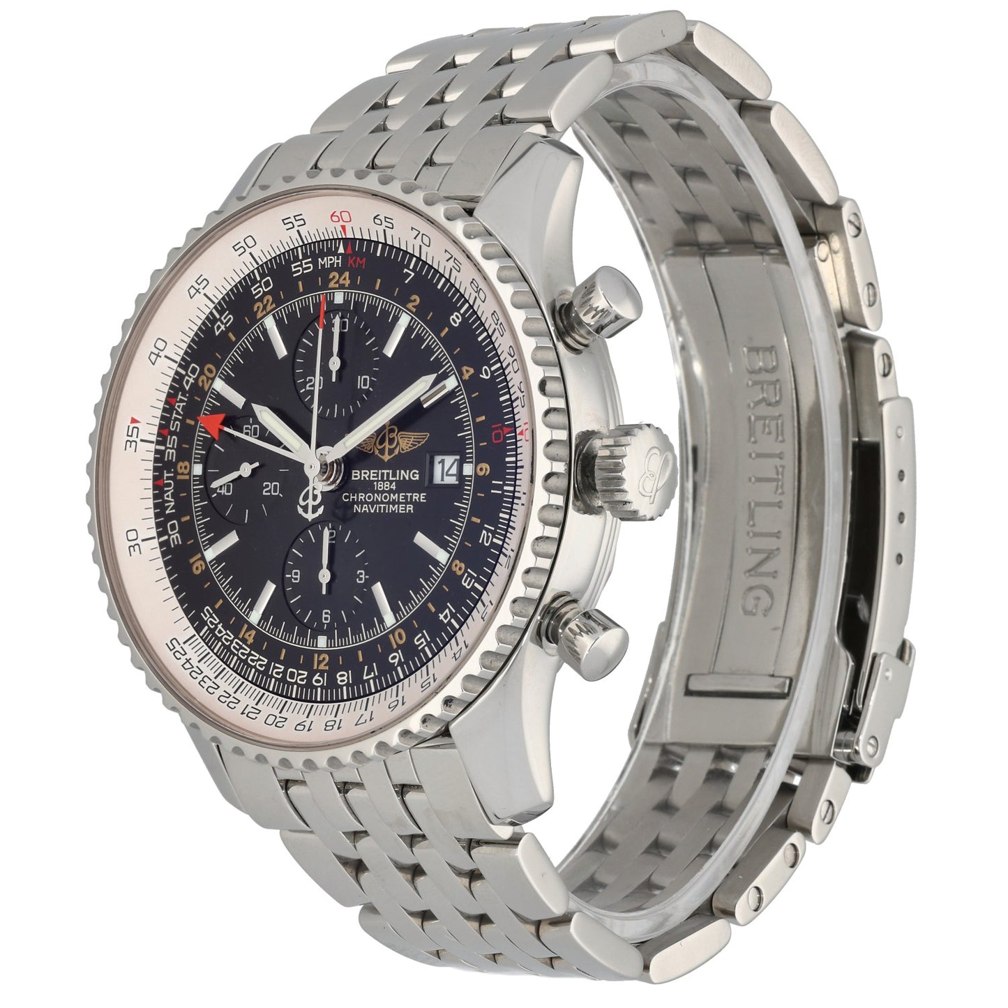 Breitling Navitimer World A24322 46mm Stainless Steel Watch