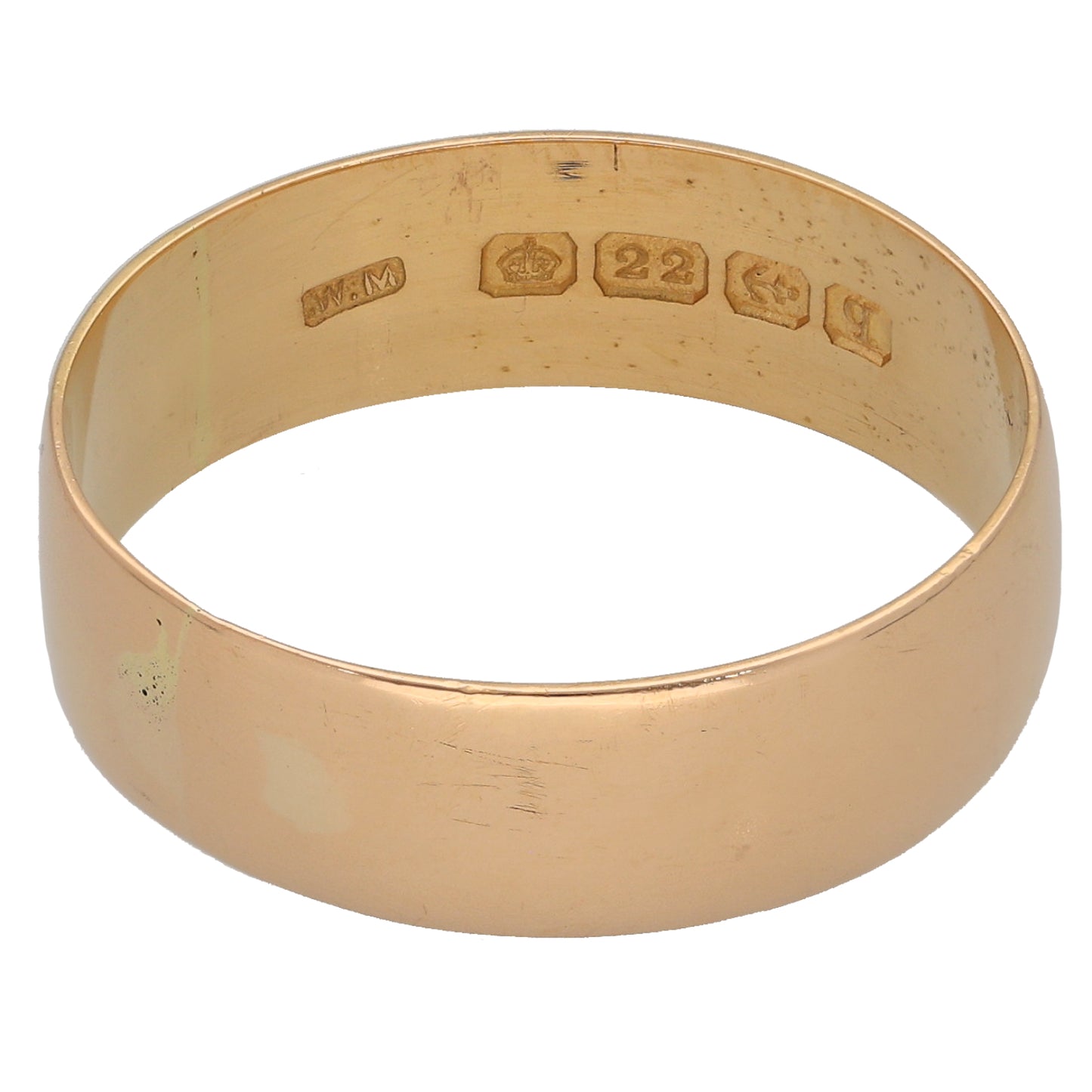 22ct Gold Plain Wedding Ring Size Y