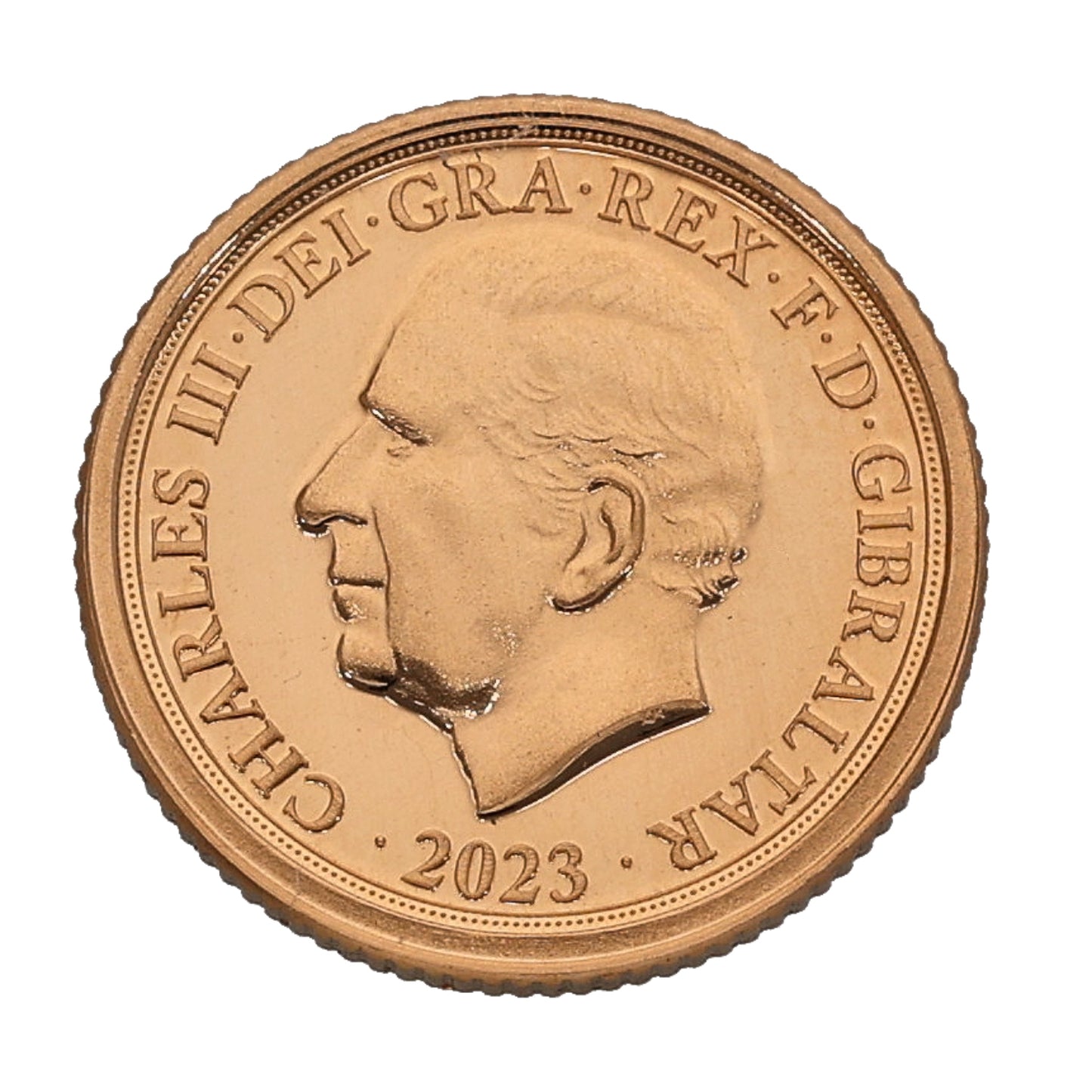 22ct Gold King Charles III Quarter Sovereign Coin 2023
