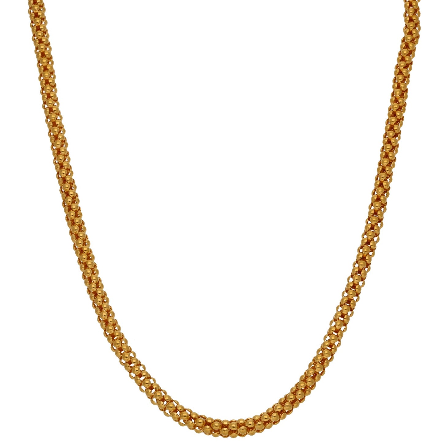 22ct Gold Popcorn Chain 16"