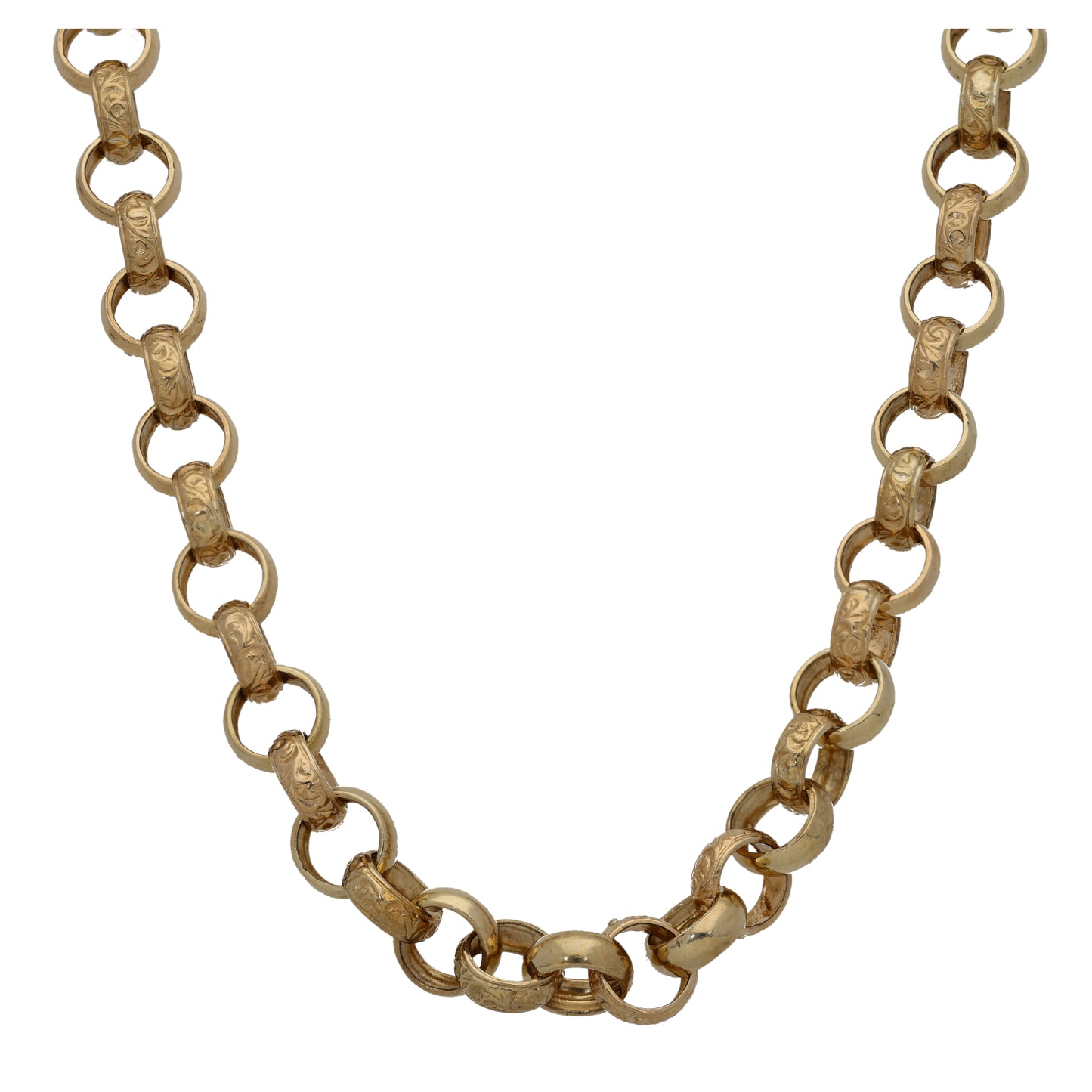 9ct Gold Belcher Chain 22"