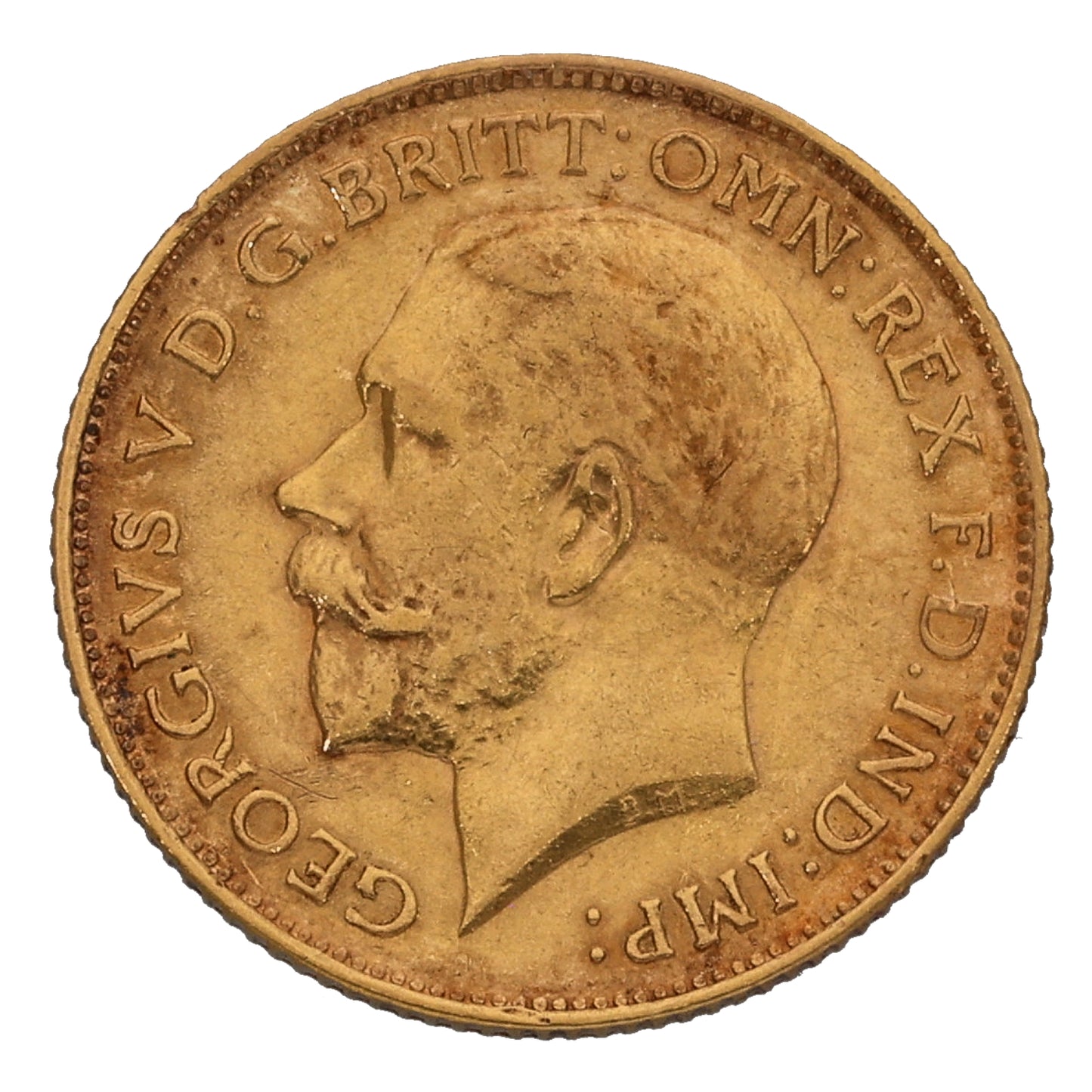 22ct Gold King George V Half Sovereign Coin 1912
