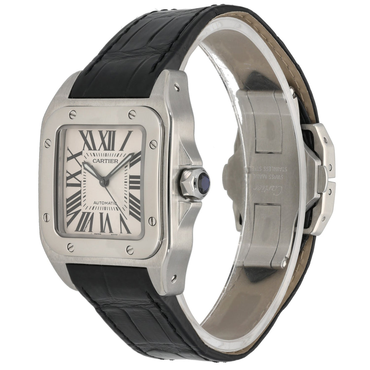 Cartier Santos 100 W20106X8 33mm Stainless Steel Watch