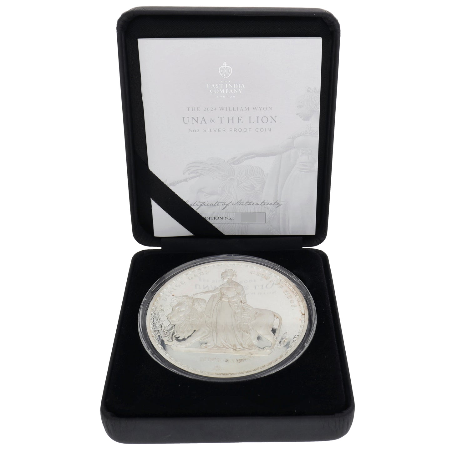 Silver Una & The Lion Five Pounds Coin 2024