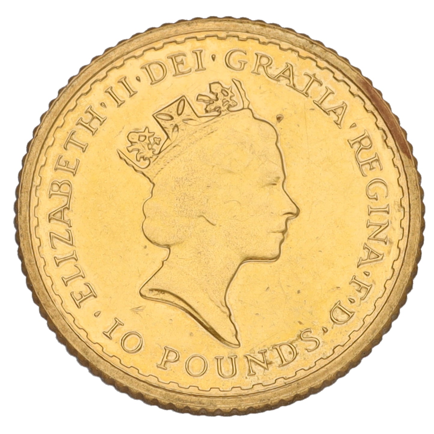 22ct Gold Queen Elizabeth II 1/10 OZ Britannia Coin 1987