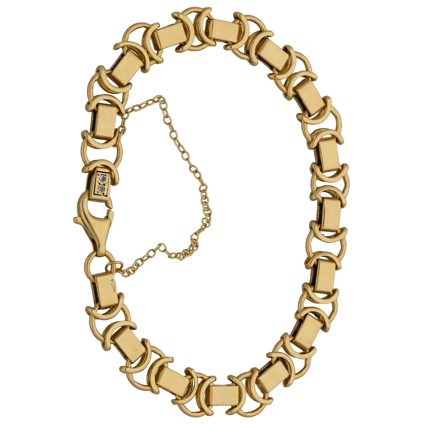 9ct Gold Cubic Zirconia Fancy Bracelet
