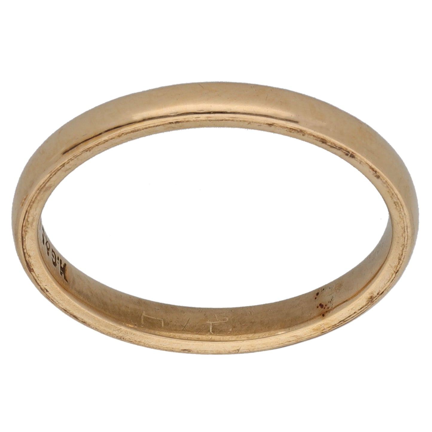 9ct Gold Plain Wedding Ring Size K
