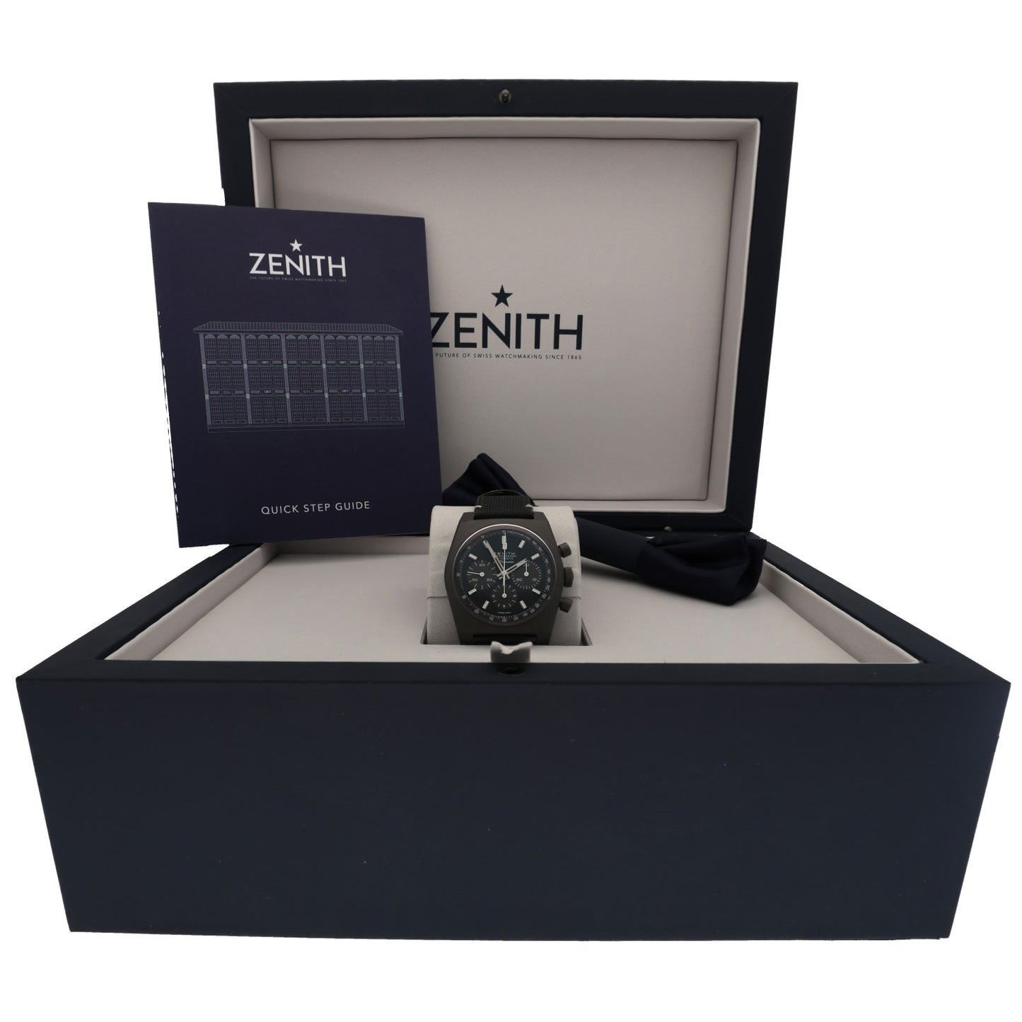 Zenith Chronomaster Revival Shadow 97.T384.4061/21.C822 37mm Titanium Watch (Ex-Display)