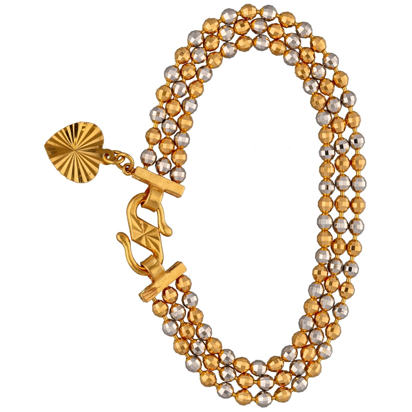 22ct Bi-Colour Gold Fancy Bracelet