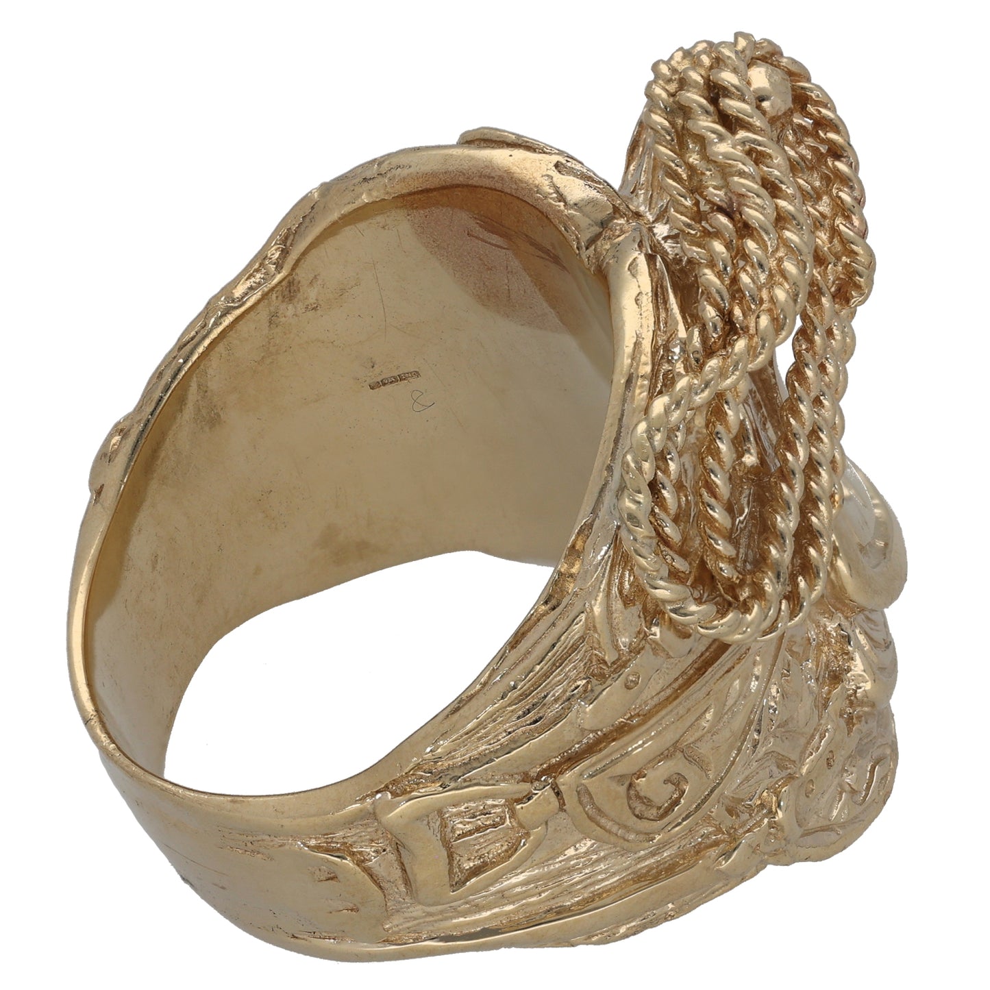 9ct Gold Saddle Ring Size Y
