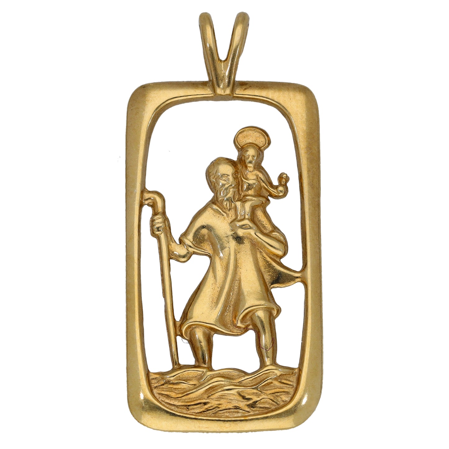 9ct Gold St Christopher Pendant