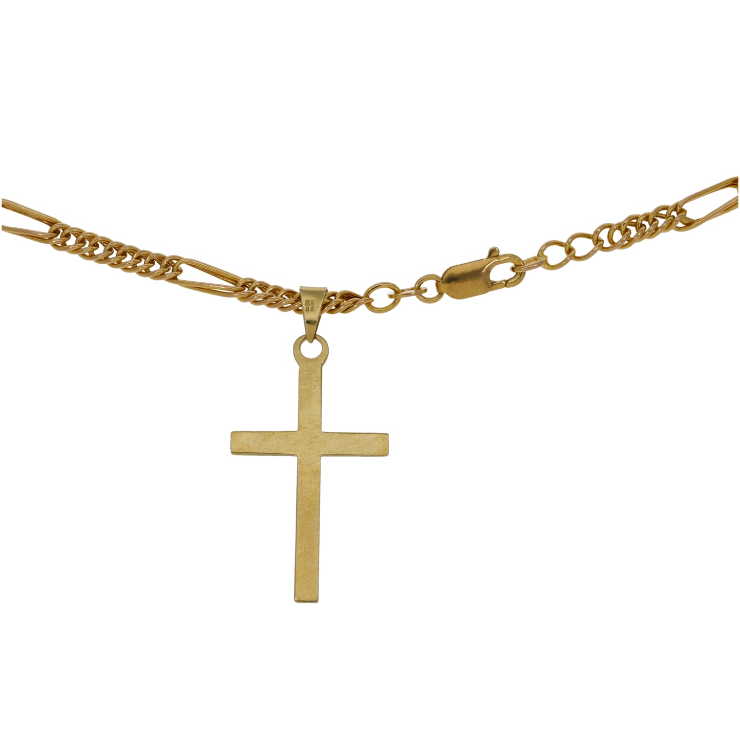 9ct Gold Cross Pendant With Chain