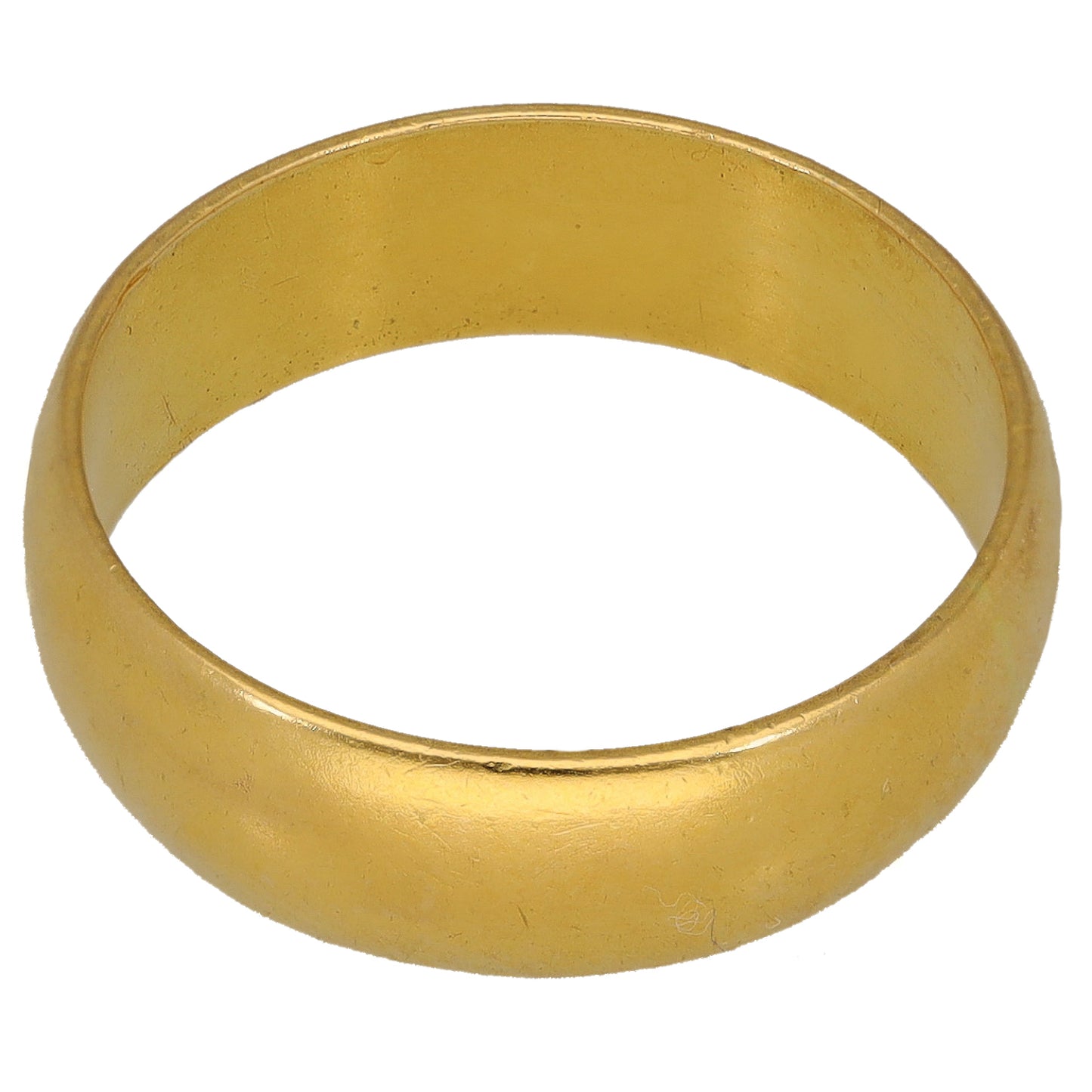 22ct Gold Plain Wedding Ring Size Q