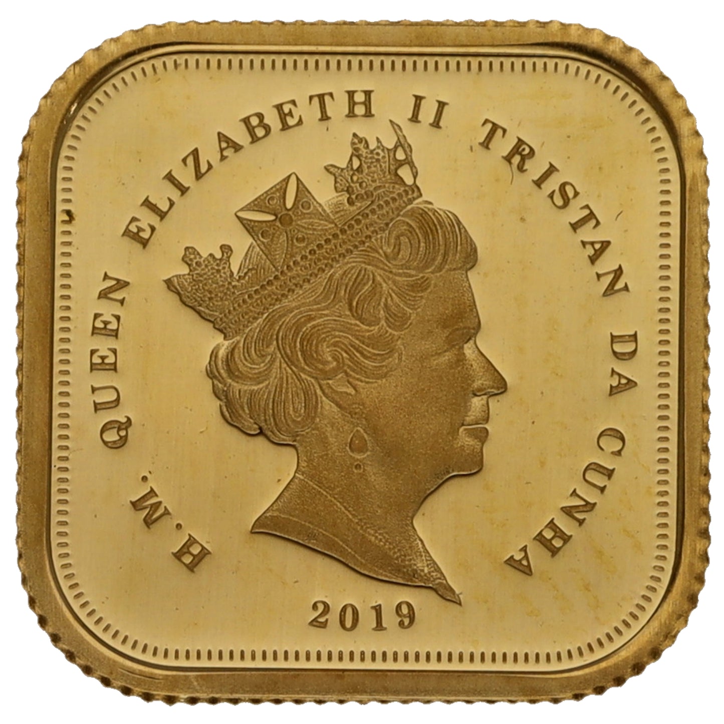 22ct Gold Queen Elizabeth II Quarter Sovereign Coin 2019
