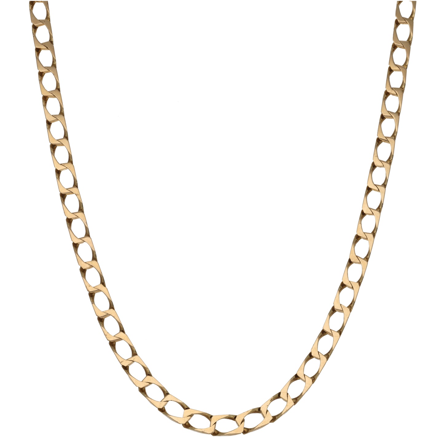 9ct Gold Curb Chain 20"