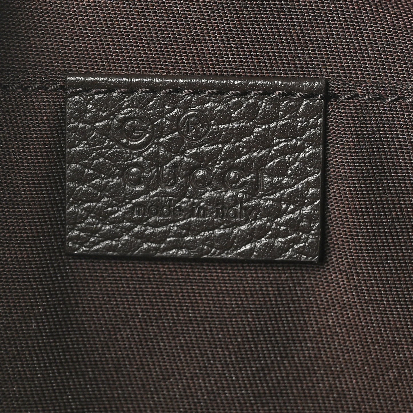 Gucci Waist Pouch GG Monogram Canvas Bag - Brown