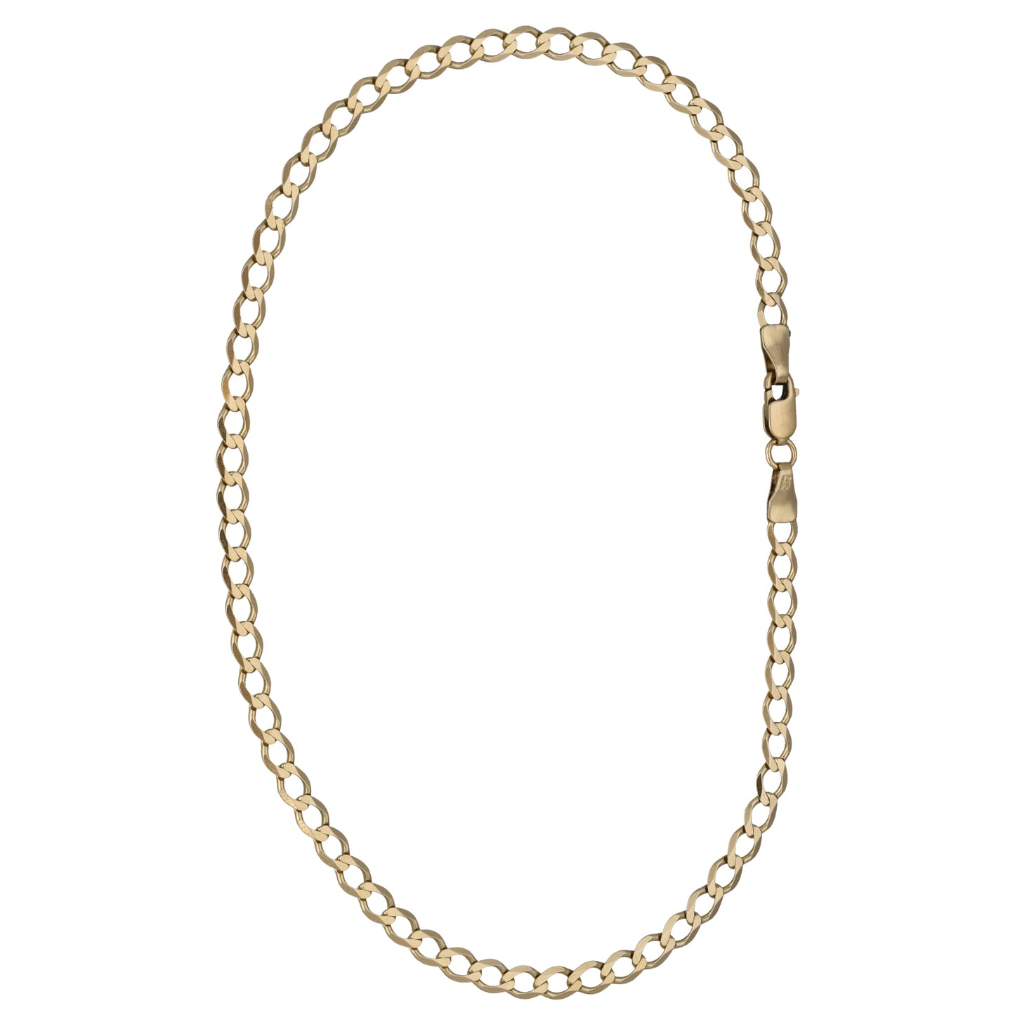 9ct Gold Curb Anklet