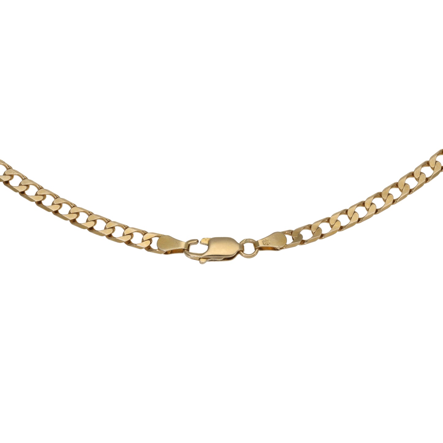 9ct Gold Curb Chain 22"