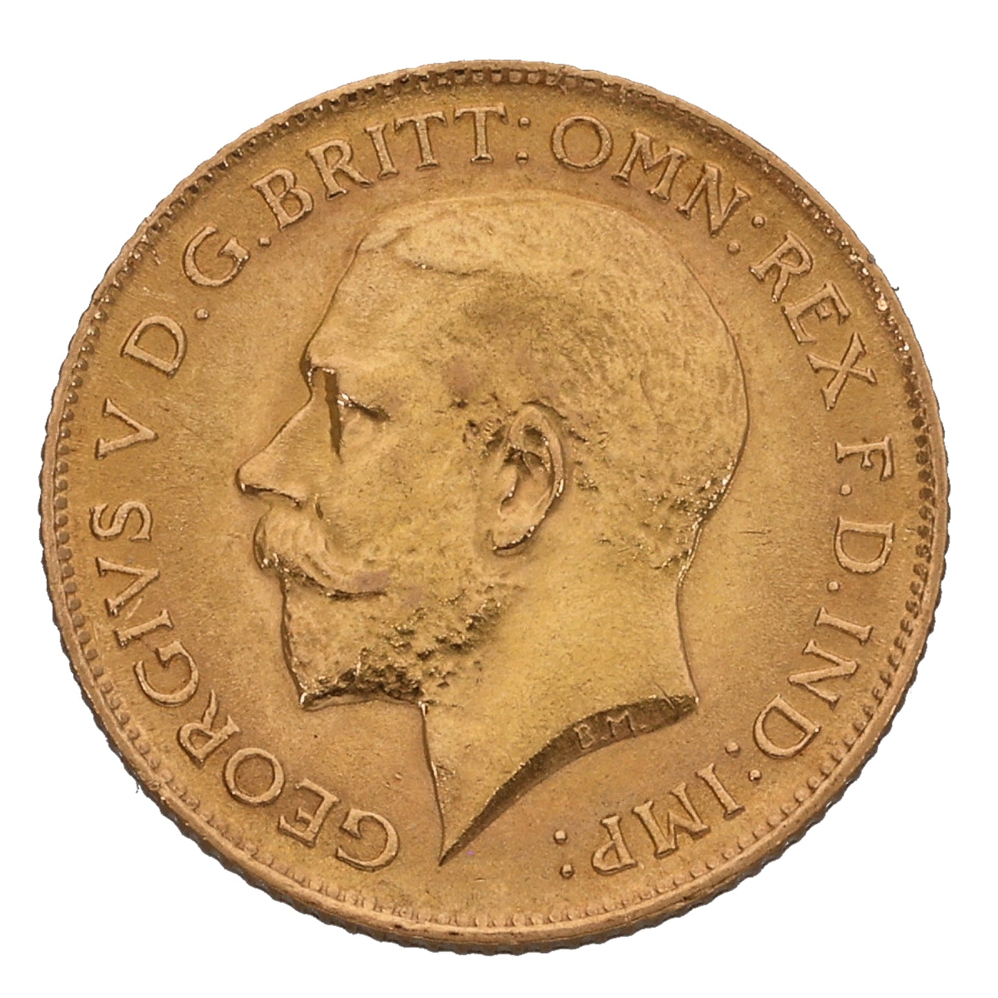 22ct Gold King George V Half Sovereign Coin 1914