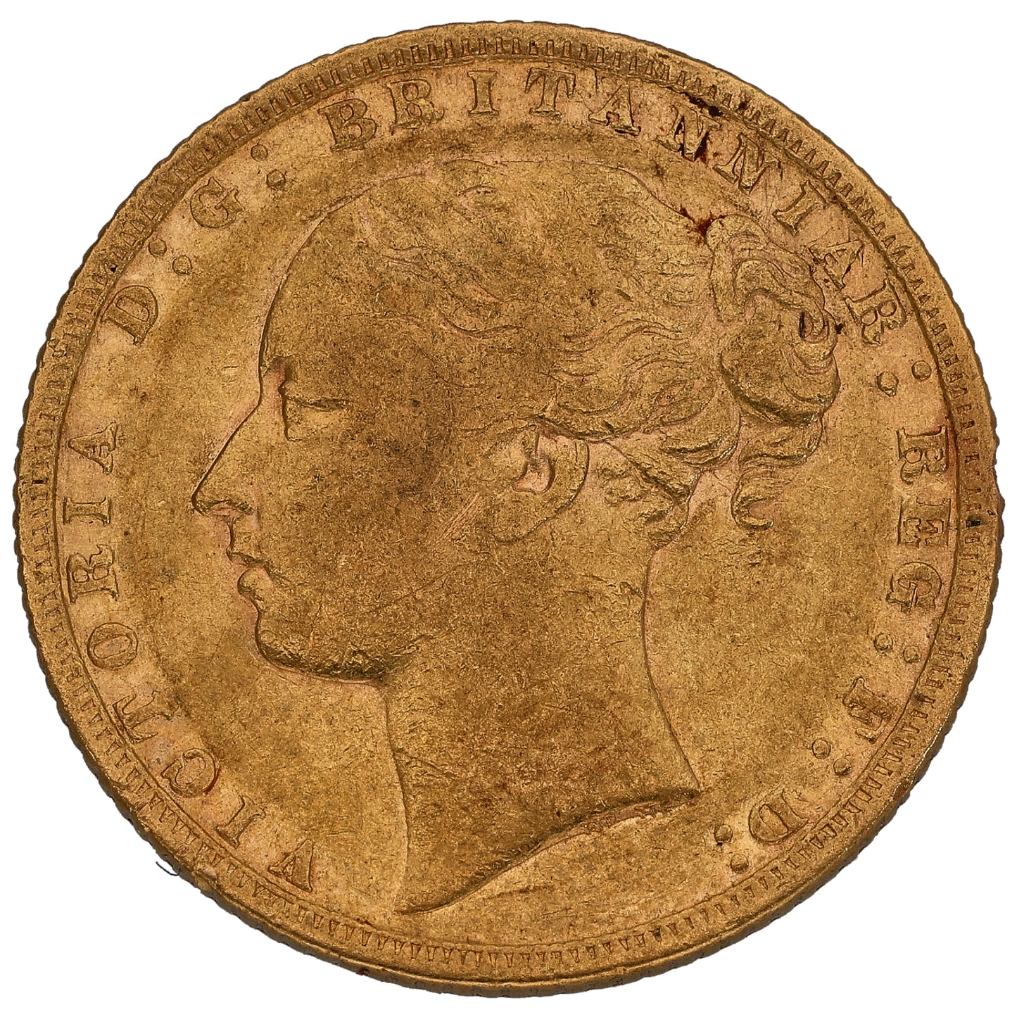 22ct Gold Queen Victoria Full Sovereign Coin 1872