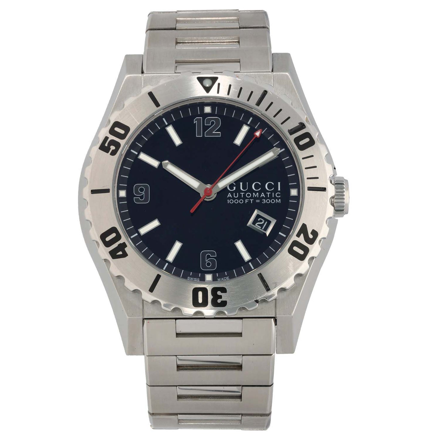 Gucci Pantheon 115.2 42mm Stainless Steel Watch