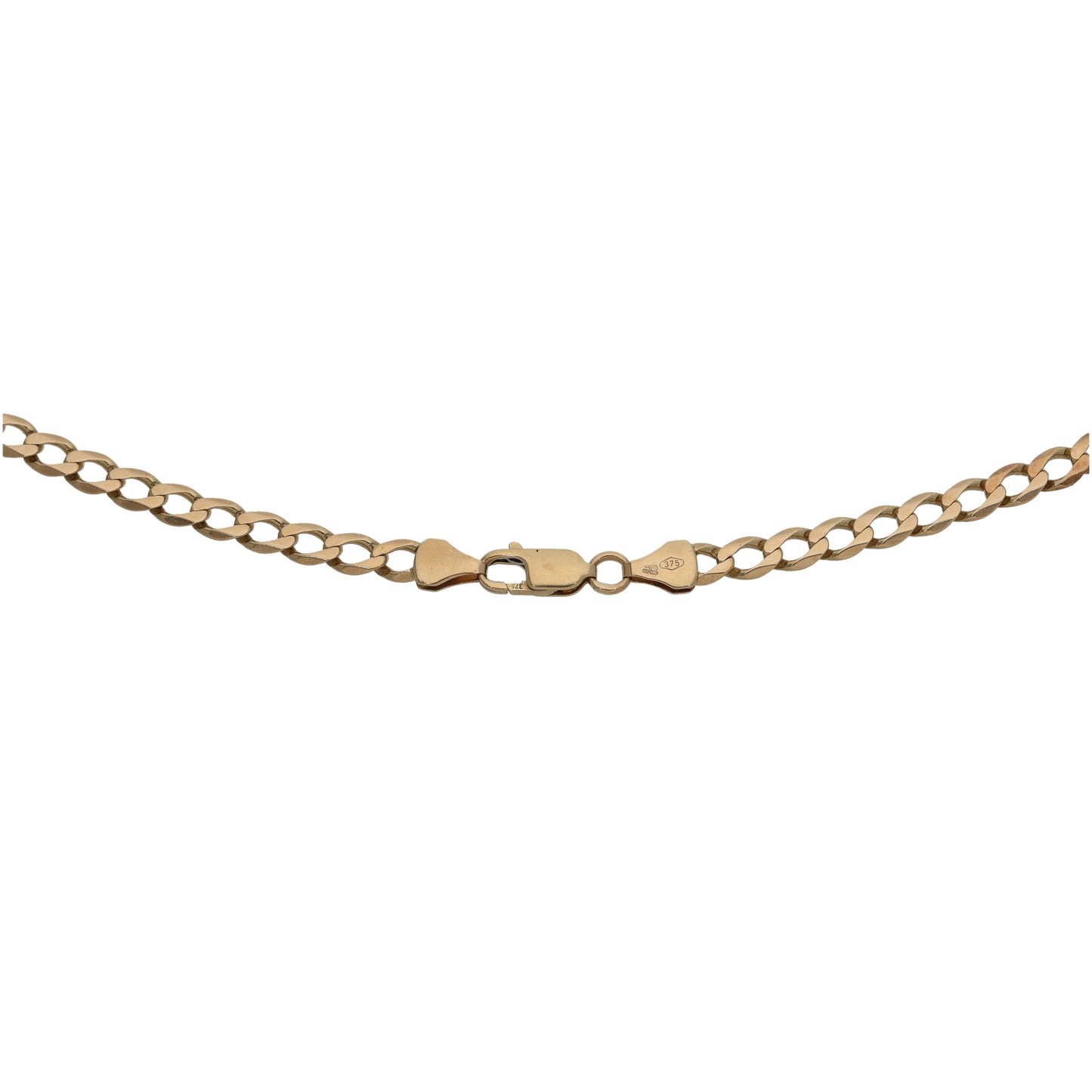 9ct Gold Curb Chain 22"