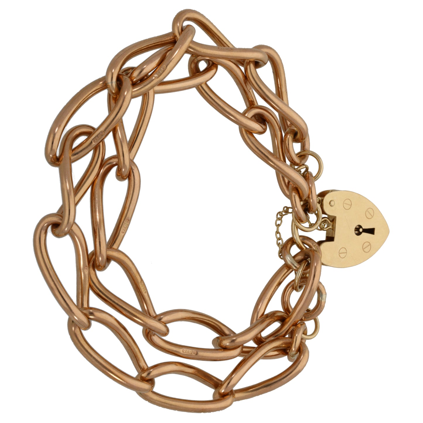 9ct Rose Gold Charm Bracelet