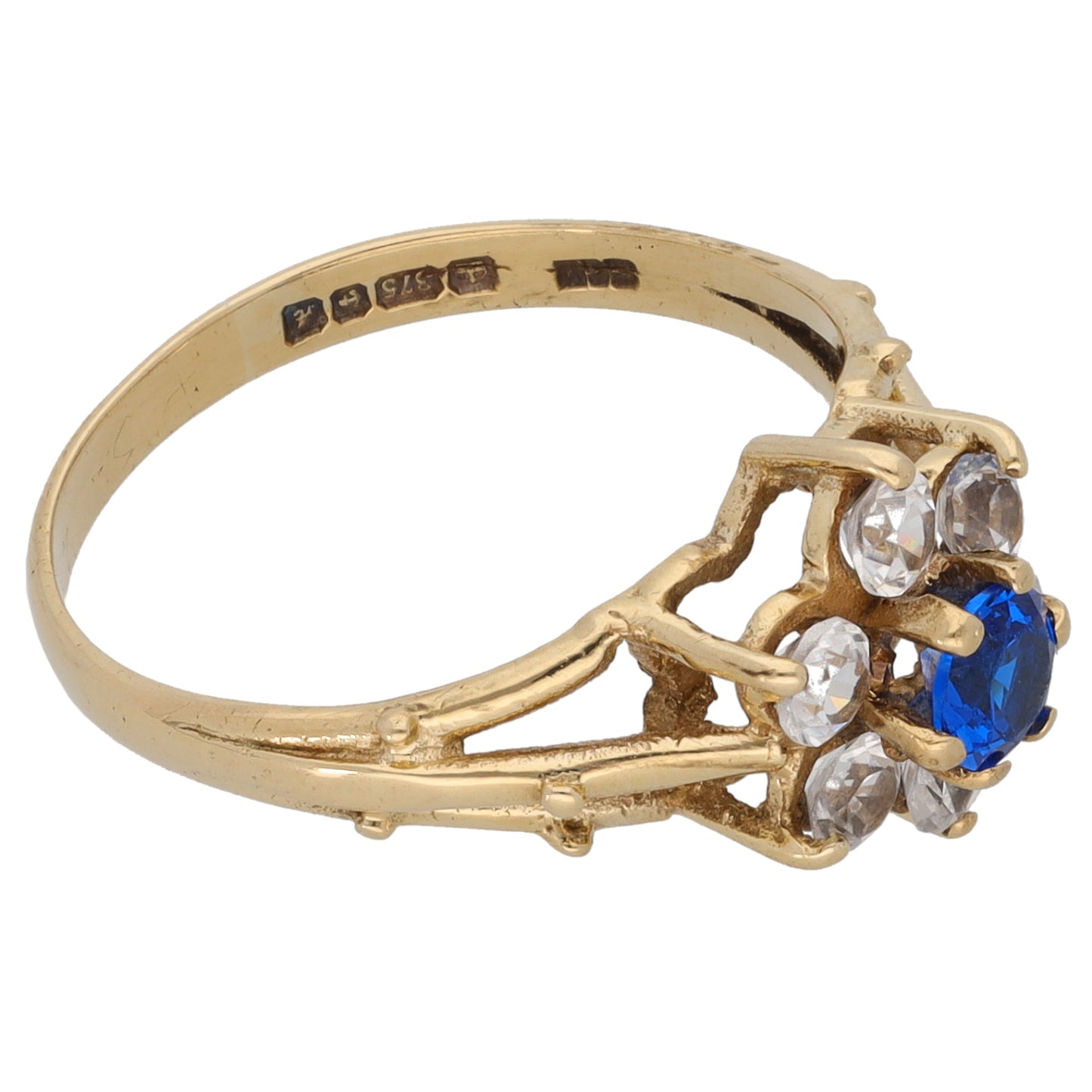 9ct Gold Imitation Dress/Cocktail Ring Size M