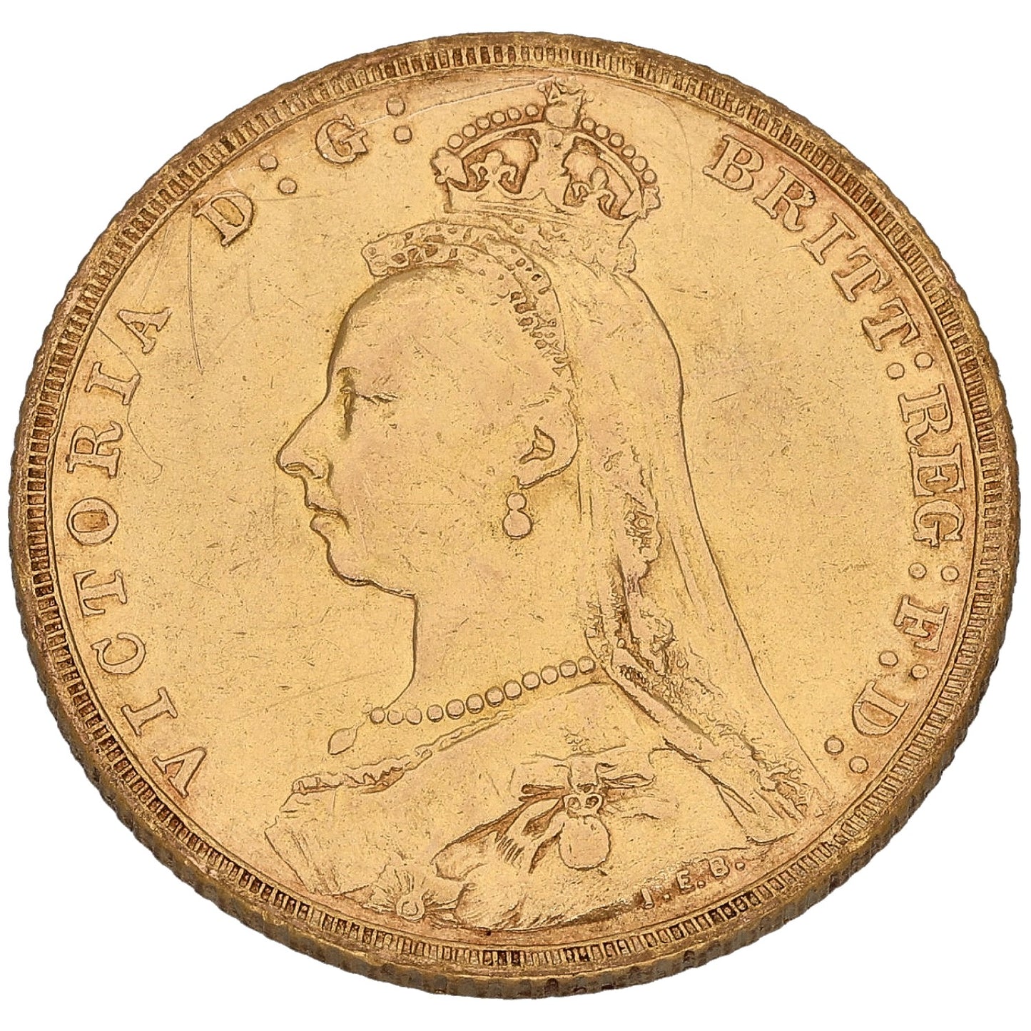 22ct Gold Queen Victoria Full Sovereign Coin 1893