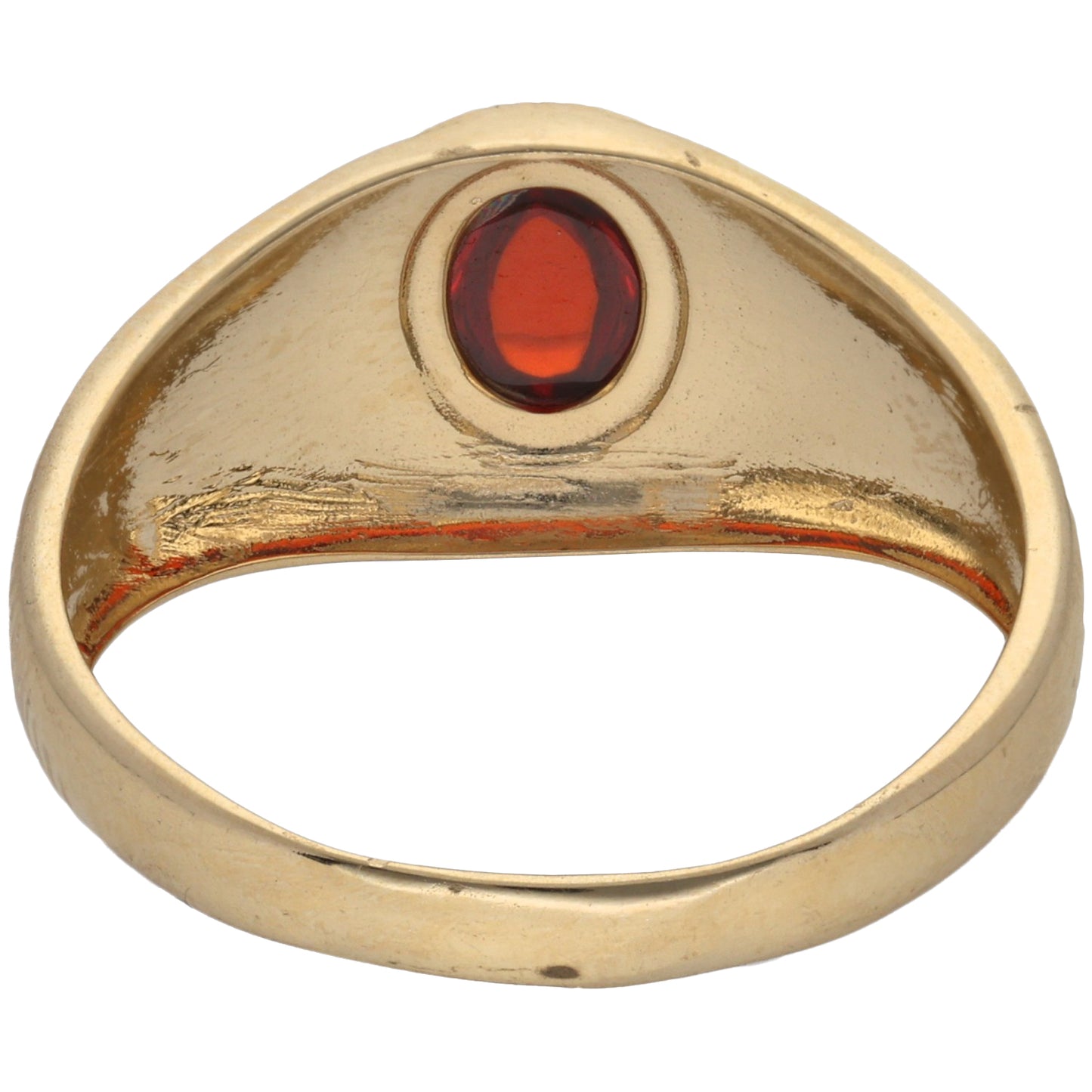 New 9ct Gold Imitation Gem Gents College Ring