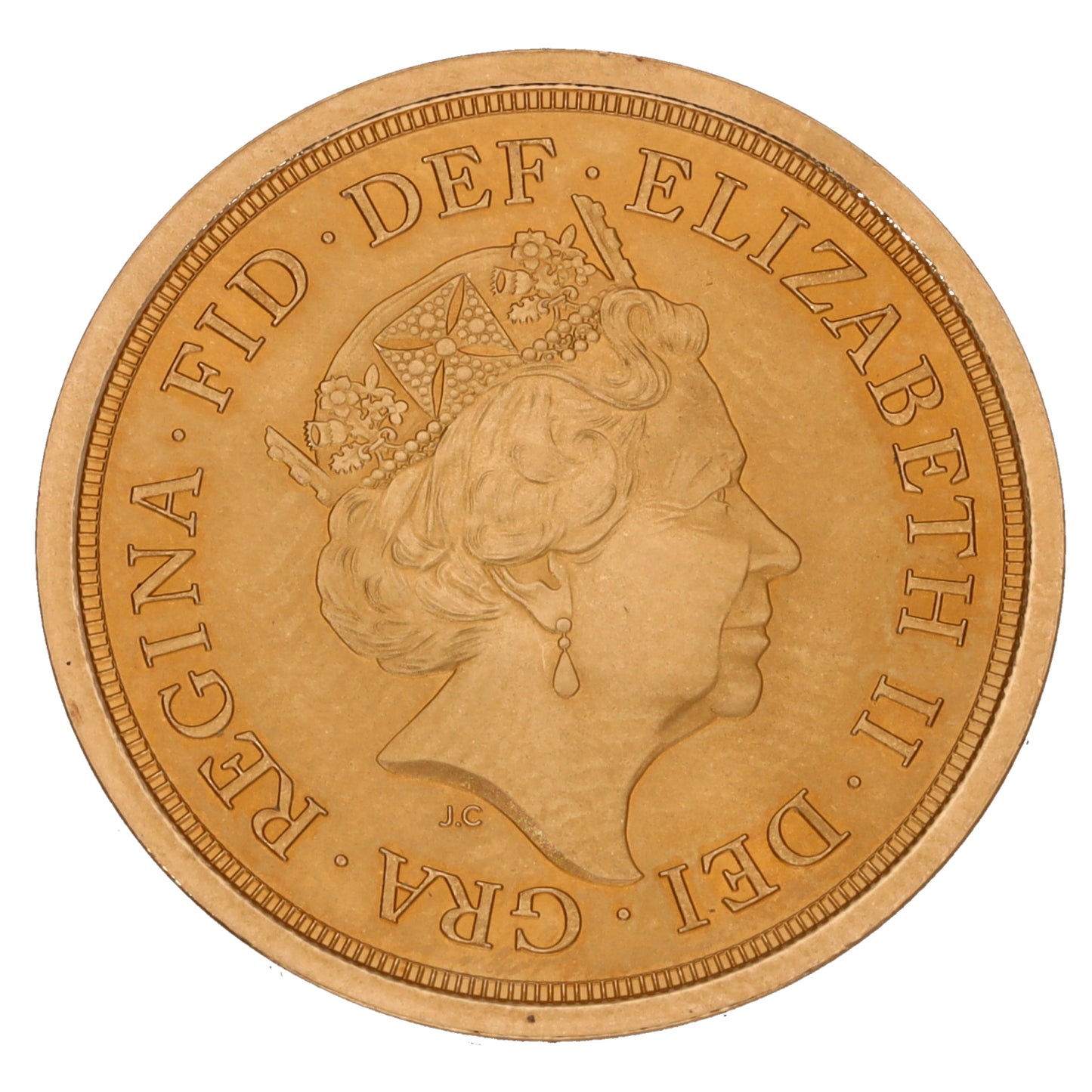 22ct Gold Queen Elizabeth II Full Sovereign Coin 2020