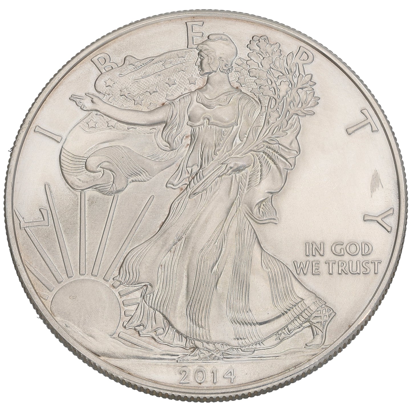 Fine Silver USA Liberty 1 OZ Coin 2014
