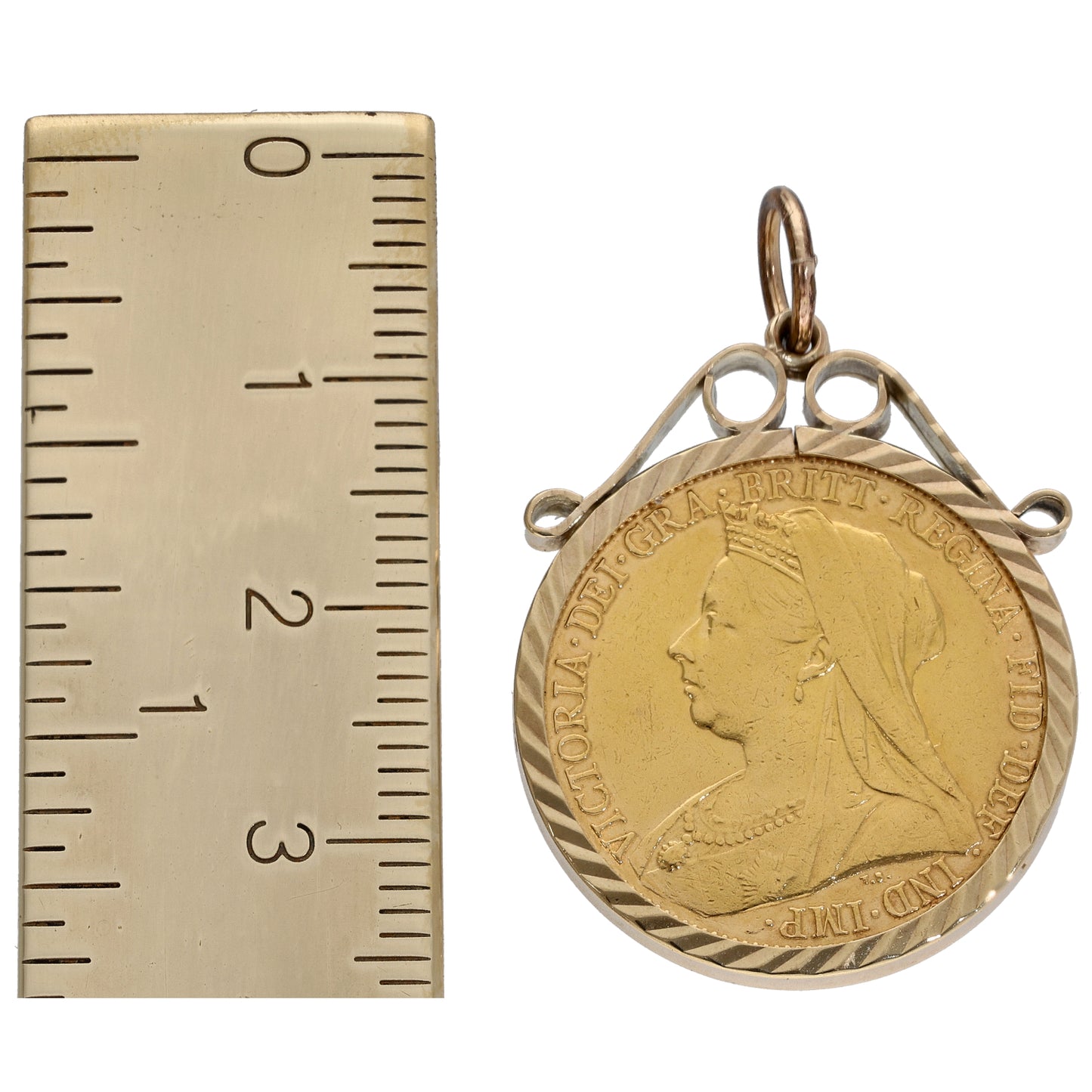 9ct Gold Full Sovereign Coin Pendant