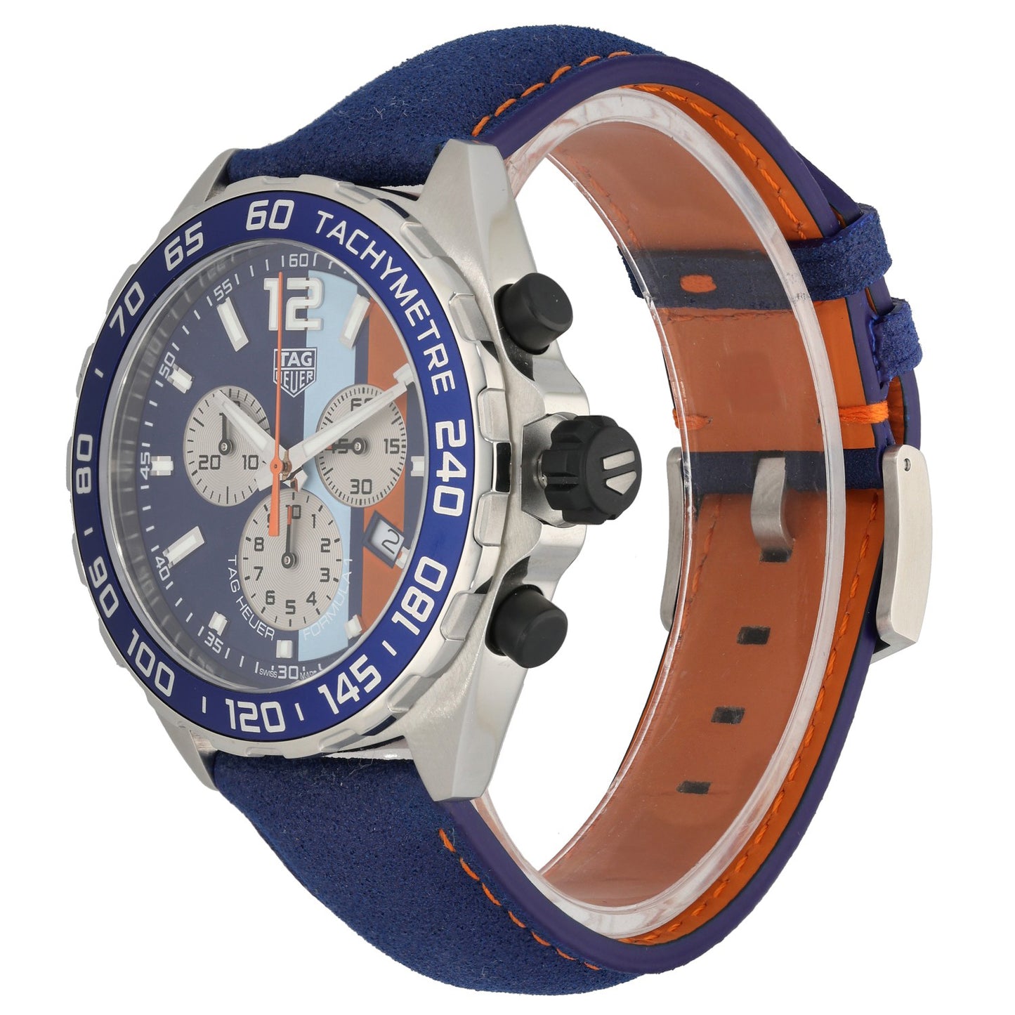 Tag Heuer Formula 1 Gulf CAZ101N 43mm Stainless Steel Watch