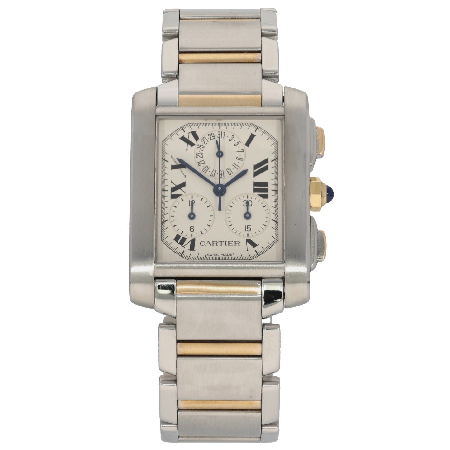 Cartier Chronoflex W51001Q3 28MM Bi-Colour Watch