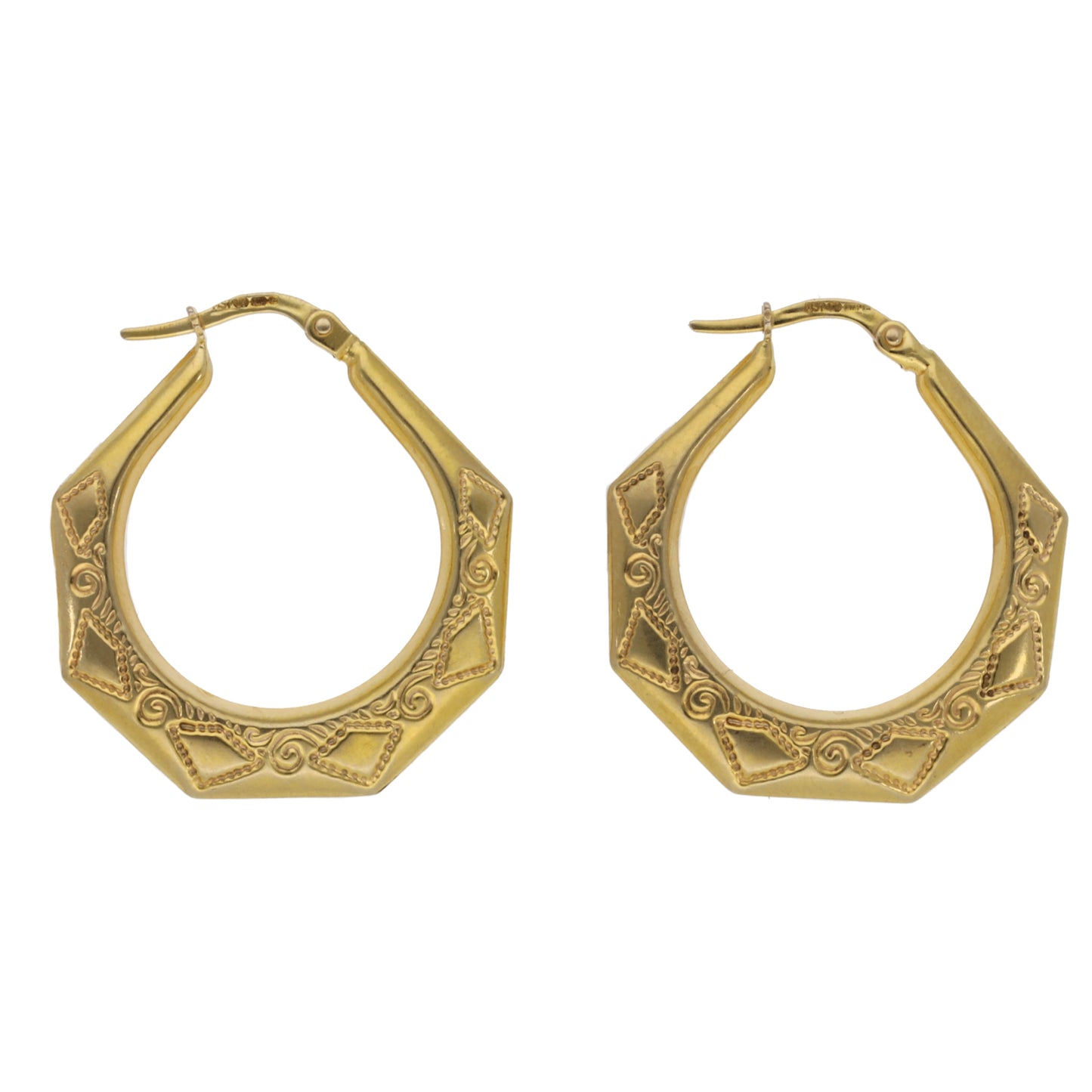 9ct Gold Creole Earrings