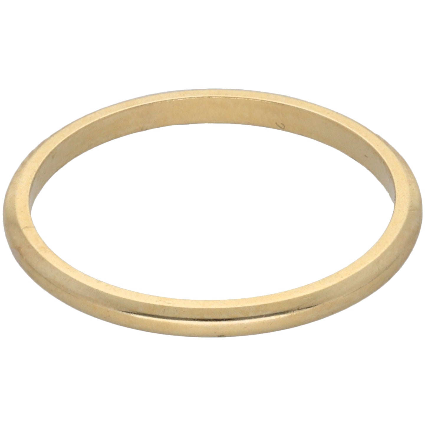 14ct Gold Plain Wedding Ring Size M