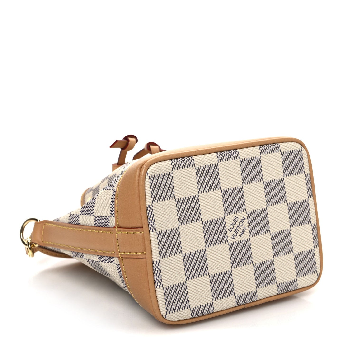 Louis Vuitton Damier Azur Vivienne Sac Nano Noe Dragon Fruit Pink Bag - White