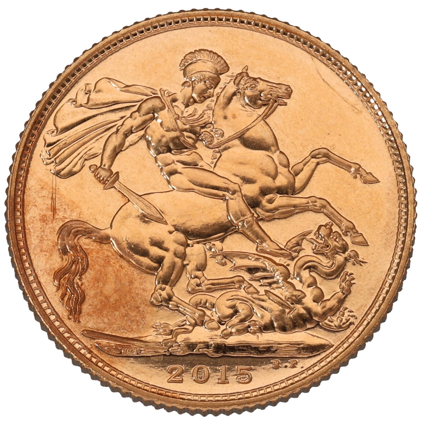 22ct Gold Queen Elizabeth II Full Sovereign Coin 2015
