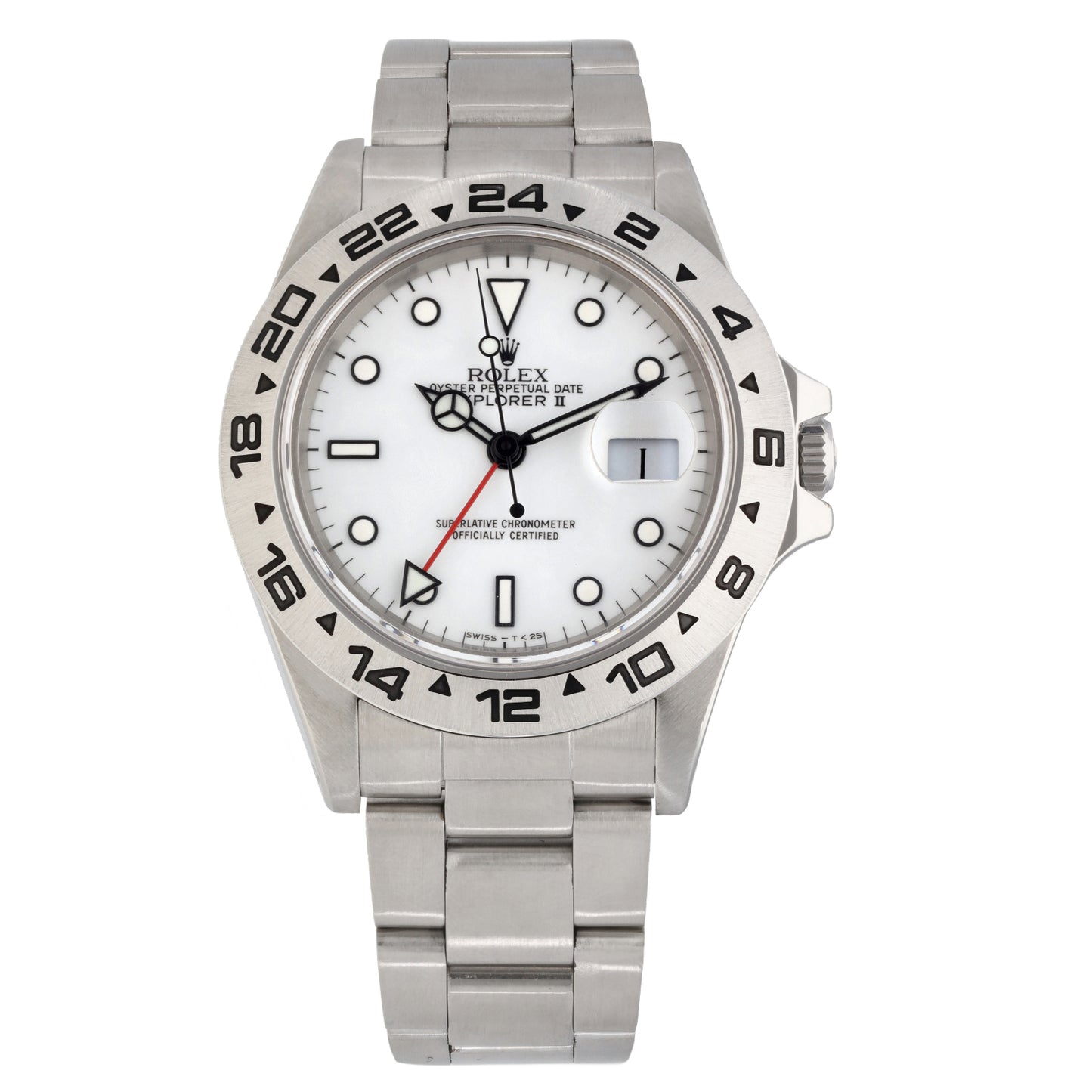 Rolex Explorer II 16550 Porcelain Dial 40mm Stainless Steel Watch