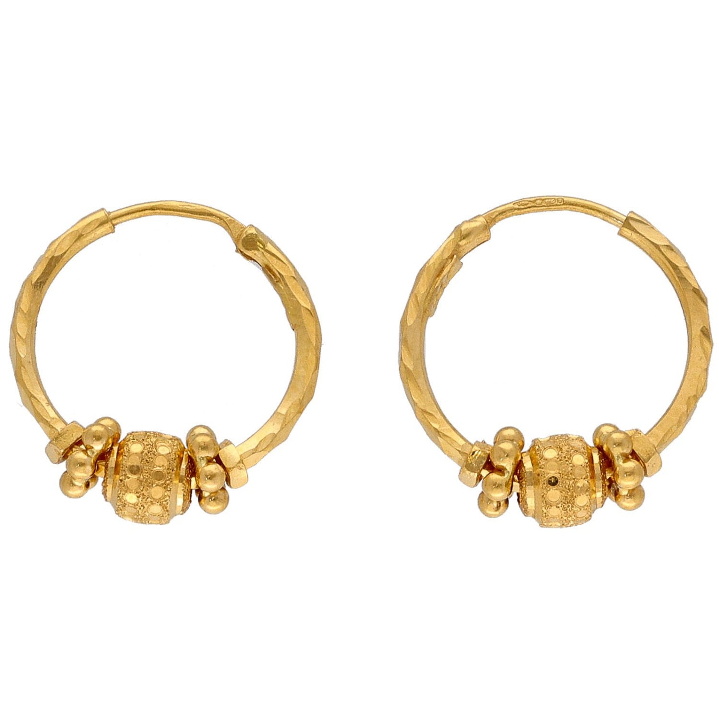 22ct Gold Hoop Earrings