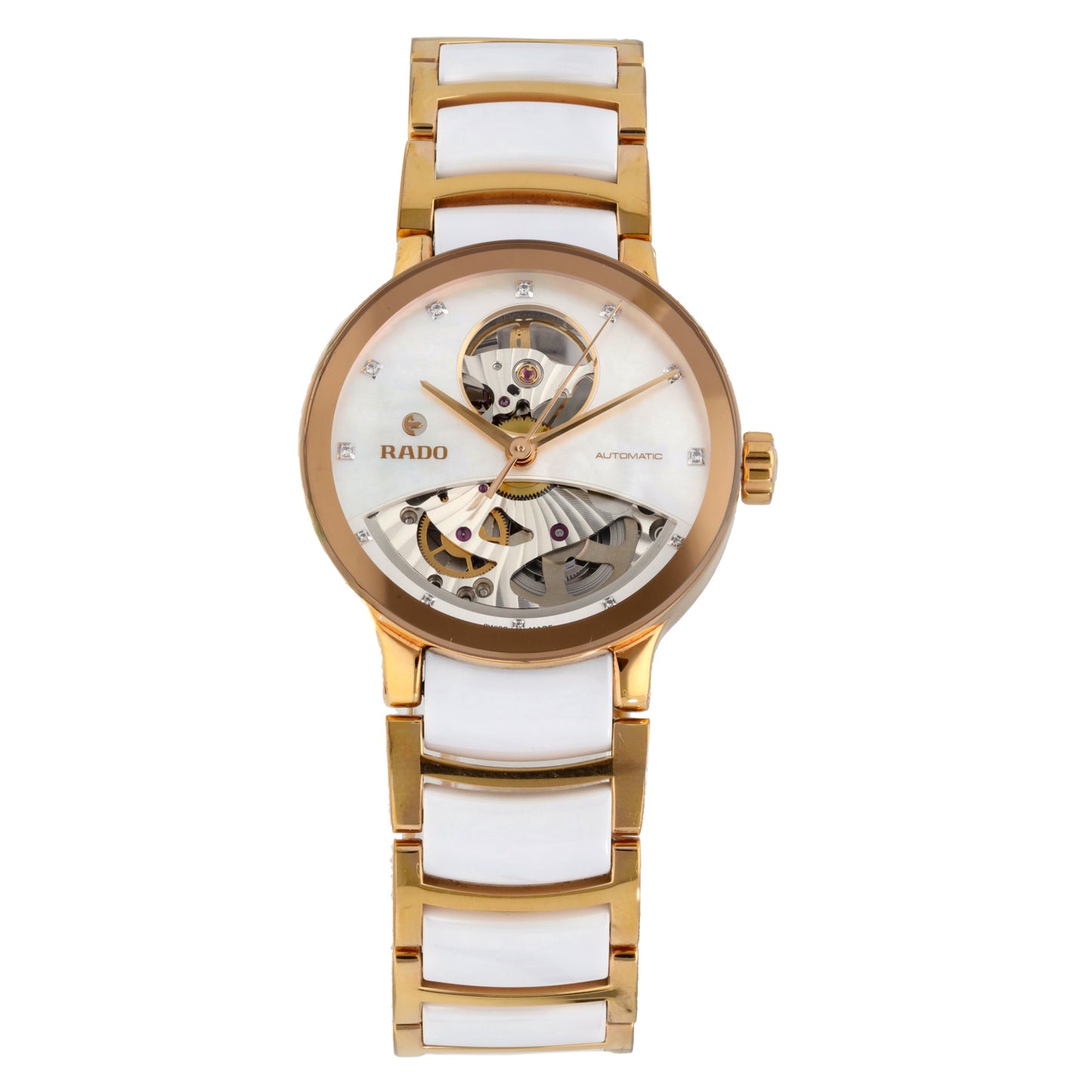 Rado Centrix Open Heart 734.0248.3 33mm Bi-Colour Watch