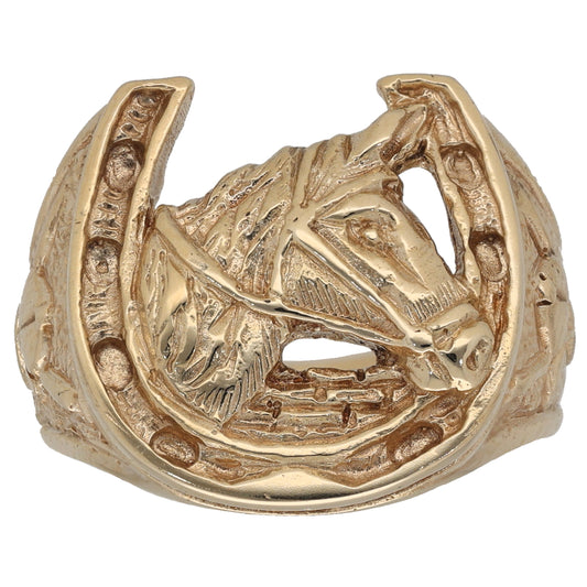 9ct Gold Horseshoe Ring Size U