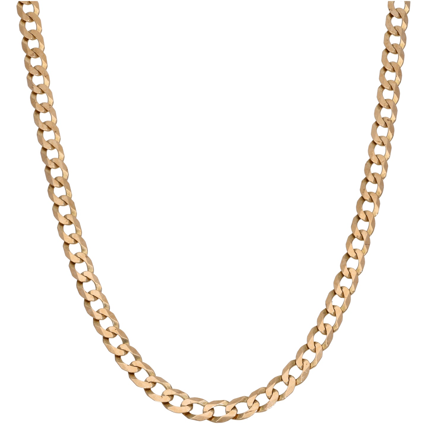 9ct Gold Curb Chain 20"