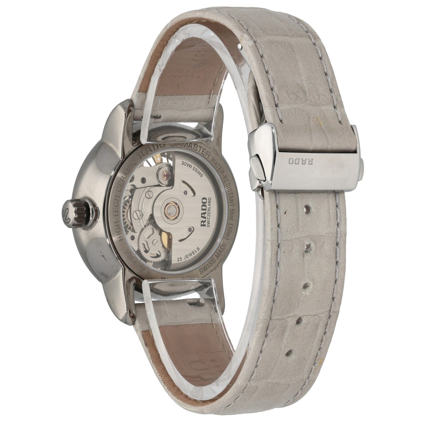 Rado DiaMaster Open Heart 734.6056.3, white aopen casebackl in a plasma ceramic case