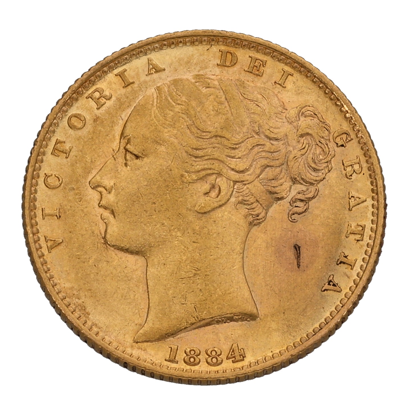 22ct Gold Queen Victoria Full Sovereign Coin 1884