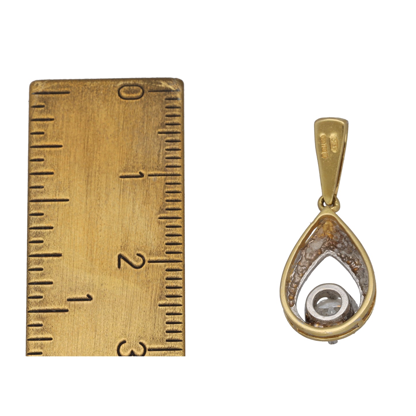 18ct Gold 0.40ct Diamond Solitaire Pendant